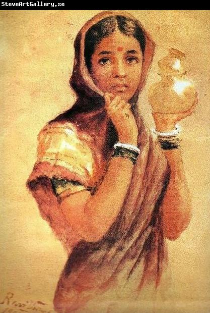 Raja Ravi Varma The Milkmaid